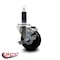 Service Caster 3.5'' Soft Rubber Swivel 1-1/8'' Expanding Stem Caster with Brake SCC-EX20S3514-SRS-TLB-118 - alternate 3